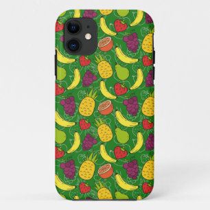 Funda Para iPhone 11 Patrón ininterrumpido de frutas   Patrón de superf