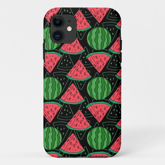 Funda De Case-Mate Para iPhone Patrón ininterrumpido de frutas | Patrón de superf (Reverso)