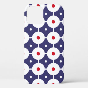 Funda Para iPhone 12 patrón ininterrumpido de funky retro vintage. Reja