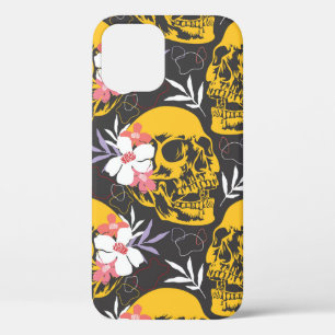 Funda Para iPhone 12 Patrón ininterrumpido de Halloween con colorido y