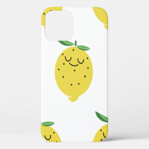 Funda Para iPhone 12 patrón ininterrumpido de personalizado de limón