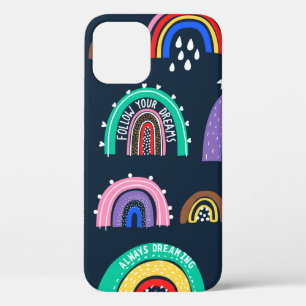 Funda Para iPhone 12 Patrón ininterrumpido decorativo con flor de fresa