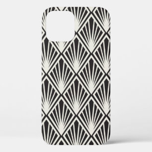 Funda Para iPhone 12 Patrón inmaculado de Art Nouveau floral vintage. G