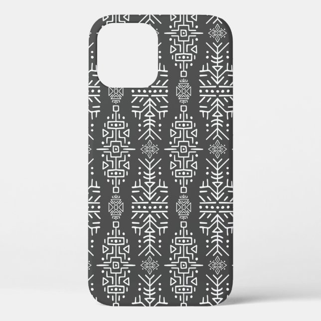 Funda De Case-Mate Para iPhone patrón inmaculado de estilo étnico. Creativo (Reverso )