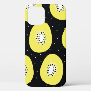 Funda Para iPhone 12 Patrón inmaculado kiwi. Ppe dibujado a mano