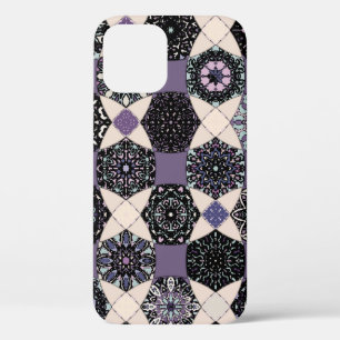 Funda Para iPhone 12 Patrón inoxidable de vintage colorido con floral y