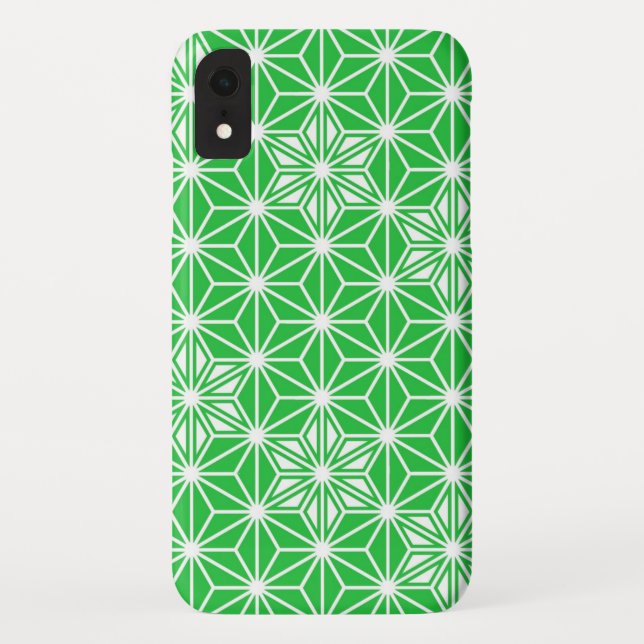 Funda De Case-Mate Para iPhone Patrón japonés de Asanoha - verde jade (Reverso)