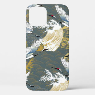 Funda Para iPhone 12 Patrón japonés. Fondo de motivos tradicionales con