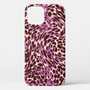 Funda Para iPhone 12 Patrón leopardo, impresión leopardo, impresión ani