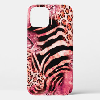 Funda Para iPhone 12 Patrón leopardo sin foco, cebra abstracta. leopard