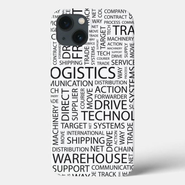 Funda De Case-Mate Para iPhone Patrón LOGÍSTICO con palabras (Reverso)