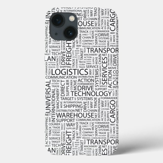 Funda De Case-Mate Para iPhone Patrón LOGÍSTICO con palabras (Reverso)