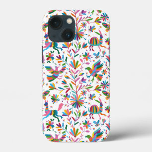 Funda Para iPhone 13 Mini Patrón luminoso estilo otomano mexicano