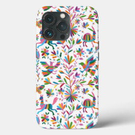 Funda Para iPhone 13 Pro Patrón luminoso estilo otomano mexicano
