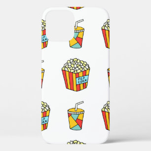 Funda Para iPhone 12 Patrón luminoso sin costuras con alimentos para ve