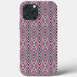 Funda Para iPhone 13 Pro Max Patrón magenta y azul