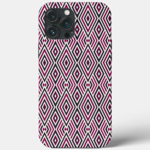 Funda Para iPhone 13 Pro Max Patrón magenta y azul
