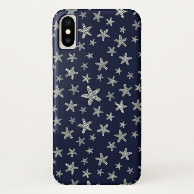 Funda De Case-Mate Para iPhone Patrón Mar de Starfish (Reverso)