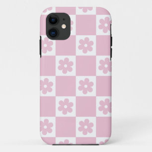 Funda Para iPhone 11 Patrón marcado de flor rosa