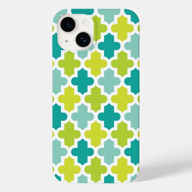 Funda De Case-Mate Para iPhone Patrón marroquí moderno (Reverso )