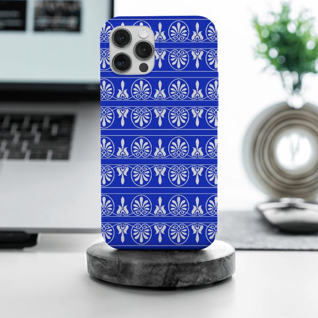 Funda De Case-Mate Para iPhone Patrón Mediterráneo Árabe Griego Azul (Subido por el creador)