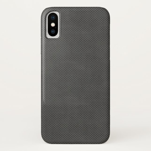 Funda De Case-Mate Para iPhone Patrón micro Metalizado oscuro poroso (Reverso)