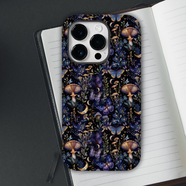 Funda De Case-Mate Para iPhone Patrón Místico Celestial Floral Mariposa (Subido por el creador)