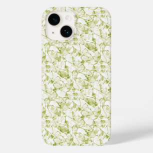 Funda Para iPhone 14 De Case-Mate patrón moderno abstracto de moda blanco-oliva   