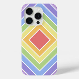 Funda Para iPhone 15 Pro Patrón moderno de colores arcoiris coloridos