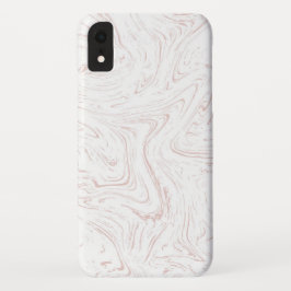 Funda Para iPhone XR Patrón moderno de mármol rosa pastel