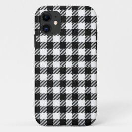Funda Para iPhone 11 Patrón moderno de Navidades de papel blanco y negr