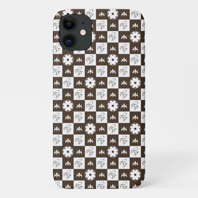 Funda De Case-Mate Para iPhone Patrón moderno y elegante (Reverso)