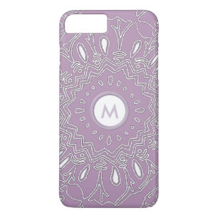 Funda Para iPhone 8 Plus/7 Plus Patrón Monograma Estrella púrpura
