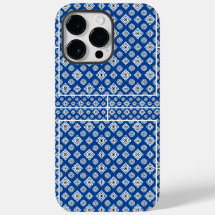 Funda Para iPhone 14 Pro Max De Case-Mate Patrón mosaico 02.BW.b Azul BG