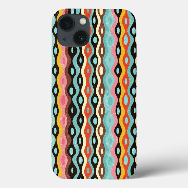 Funda De Case-Mate Para iPhone Patrón multicolor abstracto (Reverso)