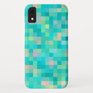 Funda Para iPhone XR Patrón multicolor de arte de píxeles de moda