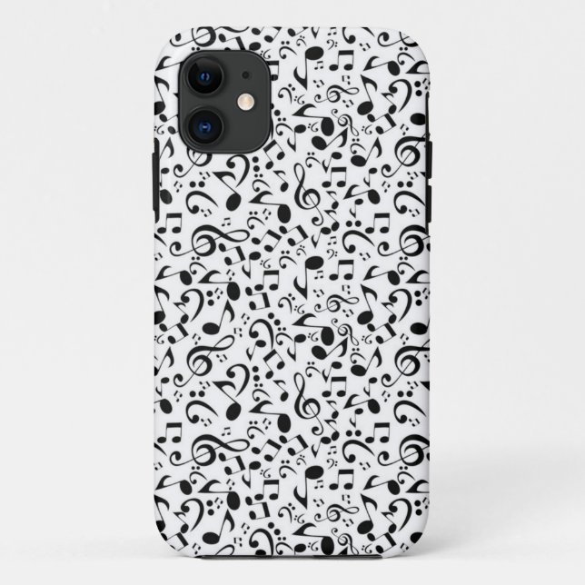 Funda De Case-Mate Para iPhone Patrón musical (Reverso)