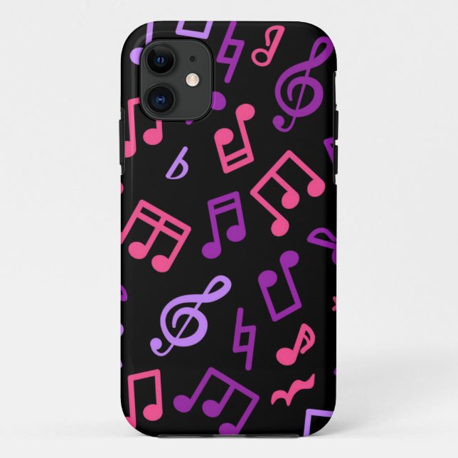 Funda De Case-Mate Para iPhone Patrón musical (Reverso)