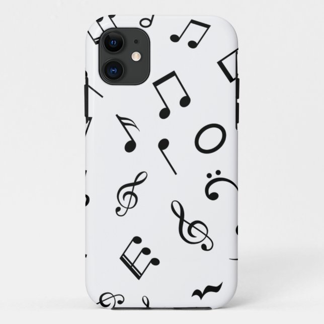 Funda De Case-Mate Para iPhone Patrón musical (Reverso)