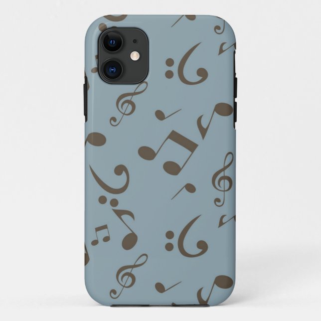 Funda De Case-Mate Para iPhone Patrón musical (Reverso)