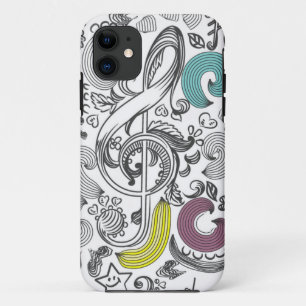 Funda Para iPhone 11 Patrón musical