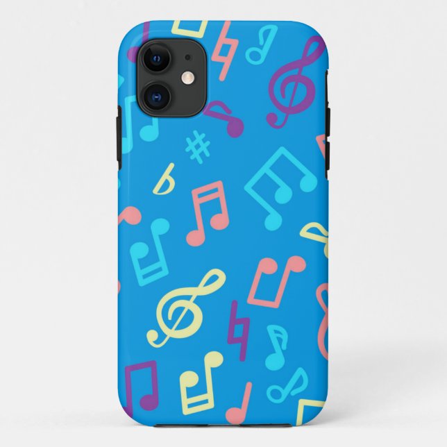 Funda De Case-Mate Para iPhone Patrón musical (Reverso)
