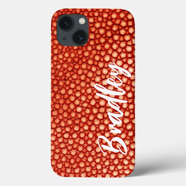 Funda De Case-Mate Para iPhone Patrón naranja (Reverso)