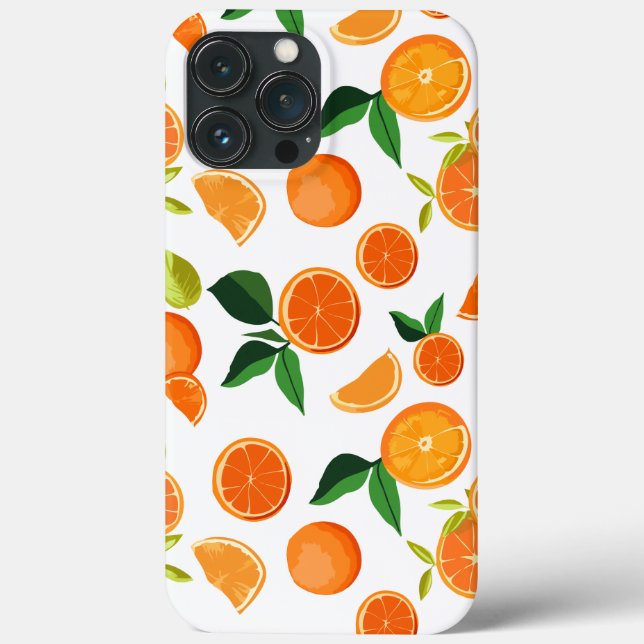 Funda De Case-Mate Para iPhone patrón naranja (Reverso )