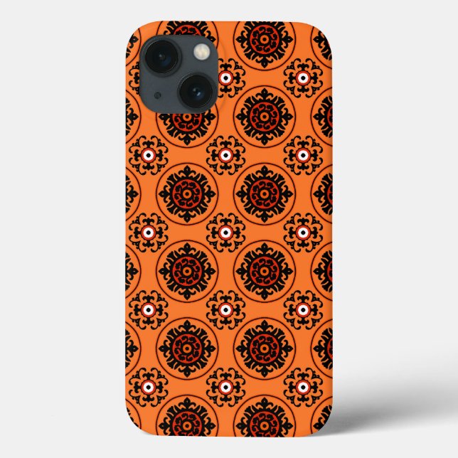 Funda De Case-Mate Para iPhone Patrón naranja Suzani (Reverso)