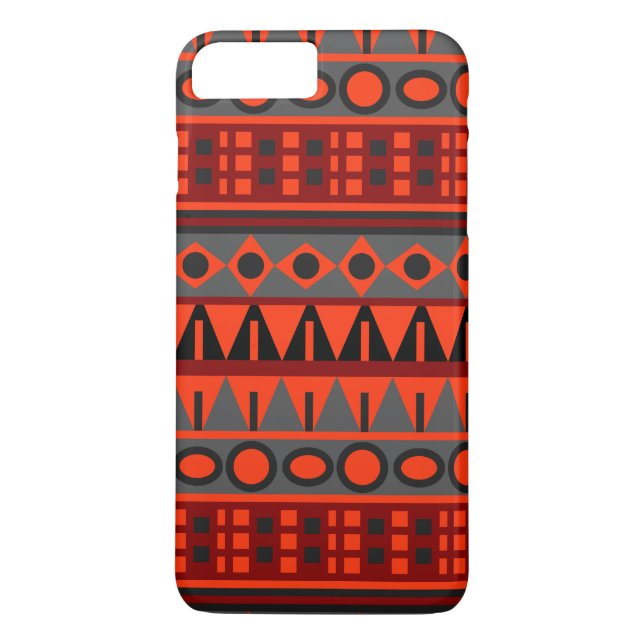 Funda De Case-Mate Para iPhone Patrón nativo azteca (Reverso)