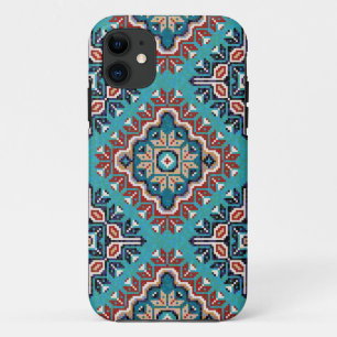 Funda Para iPhone 11 Patrón Navajo Mosaico de los indios nativos americ