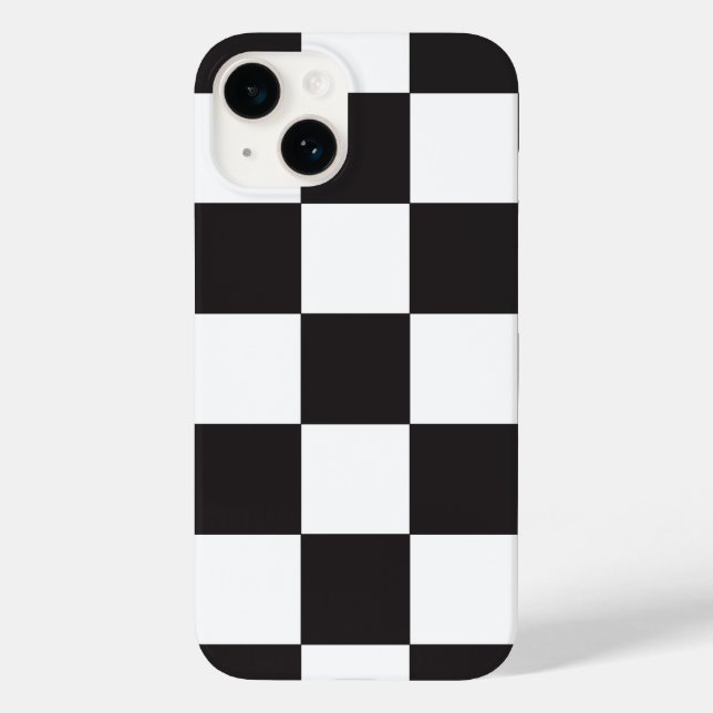 Funda De Case-Mate Para iPhone Patrón negro y blanco de Mod controlado (Reverso )