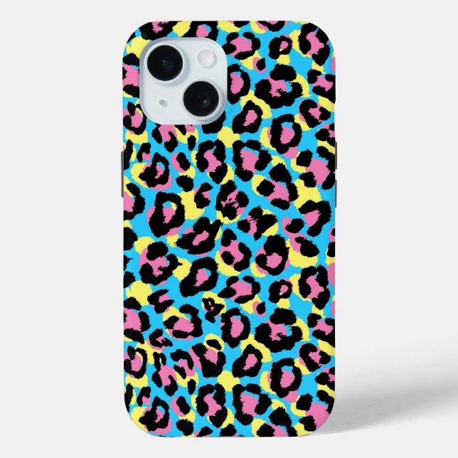 Funda De Case-Mate Para iPhone Patrón Neon Leopard Spots (Reverso )