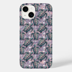 Funda Para iPhone 14 De Case-Mate Patrón oceánico de tortugas marinas